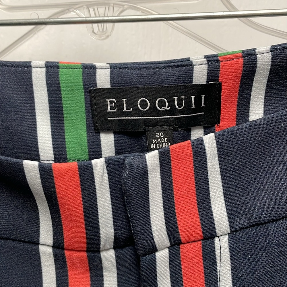 NWT Eloquii Multi Color Pants Size 20 - Picture 4 of 8